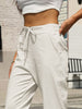 Elastic Waist Tapered Pants