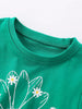 Children's Daisy Ruffle Hem Short Sleeve T-Shirt by Simply Love