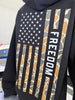 Freedom Flag Hoodie by Luckless Outfitters