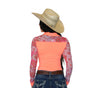 AeroTEQ Girls Wildflower Fever Mesh Pearl Snap Rodeo Shirt by Neon Spur