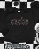 Valentine ghost embroidered sweatshirt by Madness & Mayhem LLC