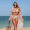 Women's Printed Bikini Three-Piece Swimwear Set by FitiqueFit
