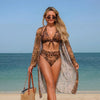 Women's Printed Bikini Three-Piece Swimwear Set by FitiqueFit