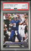 Graded 2023 Topps Bowman U Now Michael Penix Jr. #14 Rookie RC Football Card PSA 10 Gem Mint
