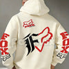 Fox Racing Inspired Vintage Graphic Hoodie – Retro Motocross Lifestyle Pullover, MTB Streetwear, Unisex Action Sports Apparel