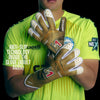 ONEKEEPER Viper Gold and White - Strap or Strapless Negative Cut  Pro-Level Goalkeeper Gloves for Kids, Youth and Adults