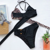 Fashion Bikini Set One Shoulder Women's Swimsuits High Waist Bright Color Swimwear Women Rings Ribbed Bikinis Women's Ribbed O-Ring String Bikini Swimsuit Comfortable Swimwear Two Pieces Bathing Suit by Stevvex