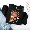Valentine Highland Cow Sweatshirt by Dog Mom Hat