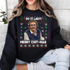 "Do It Lady" Ugly Christmas Sweatshirt by Dog Mom Hat