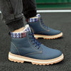 Business Soft Mens Boots Winter Shoes Waterproof Snow Boots With Warm Plush Winter Footwear Casual Boots Winter Hiking Boots Lining Outdoor Anti Slip Outdoor Sport Shoes by Stevvex