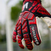 ONEKEEPER Finaty Red and White - Negative Cut Red and White Pro-Level Goalkeeper Gloves for Kids, Youth and Adults