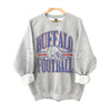 Vintage All Team Football ASH GREY Crewneck Sweatshirt – Retro Collegiate Sports Fan Gear