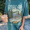 "Respect the Local Wildlife" T-Shirt – National Parks Hiking Camping Clothes, Granola Girl Adventure Shirt by Dog Mom Hat