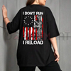 "I Don't Run I Reload" Gun Design Tee by Dog Mom Hat