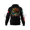Mexico States Design Black Hoodie – Mapa de México Graphic Pullover by Dog Mom Hat