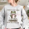 Funny Frog Sweatshirt by Dog Mom Hat