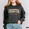 "Created with a Purpose" Floral Sweatshirt by Dog Mom Hat