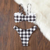 New Trend Black And White Bikini Set Swimsuit Women Bikini Swimwear Female Halter Top Bathing Suit Swimming Wear Bikini High Cut Swimsuit High by Stevvex
