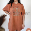 "Staying Alive" Coffee T-Shirt – Funny Skeleton Tee, Trendy Retro Halloween, Women's Comfort Colors Shirt by Dog Mom Hat