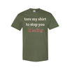 "I Tore My Shirt For You" Humorous Valentine's Day T-Shirt - Sarcastic Gift Tee by Dog Mom Hat