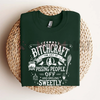 Bitchcraft Adult Humor Halloween Shirt – Casual Softstyle Unisex T-Shirt by Dog Mom Hat