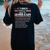 "5 Things You Should Know About My Husband" Shirt - Funny Wife T-Shirt Gift by Dog Mom Hat