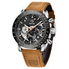 New Men Luxury Watches Leather Strap Waterproof Sport Quartz Chronograph Military Watch Men Clock by Stevvex
