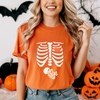 Skeleton Halloween Maternity T-Shirt – Funny Pregnancy Announcement Tee by Dog Mom Hat