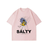 Women's "Salty Girl" Vintage T-Shirt – Trendy Umbrella Top for Her by Dog Mom Hat
