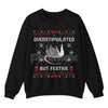 Funny Opossum Christmas Sweatshirt – "Overstimulated But Festive" Ugly Holiday Top