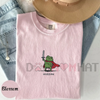 Huzzah Frog with Sword Tee – Embroidered Medieval Frog Shirt by Dog Mom Hat