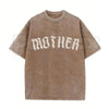 The Matriarch: Mother Gothic Washed Tee – Dark Mystic Graphic Shirt, Vintage Distressed Heavy Cotton Top