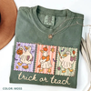 Funny Teacher Goose Halloween Comfort Colors Shirt – "Trick or Teach" Cute Ghost Tee, Elementary Teacher Humor Gift, Unisex by Dog Mom Hat