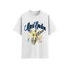 Y2K Street Style T-Shirt - Retro Angel & Flame Graphic Tee, Pure Cotton Hipster Apparel
