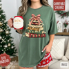 Book Stack Christmas Tree T-Shirt by Dog Mom Hat