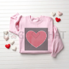 Valentine’s Heart Sweatshirt by Dog Mom Hat