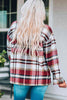 Classic Plaid Button Front Shirt Jacket with Breast Pockets Casual & Minimalist Outerwear by Stevvex