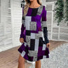 Women's Round Neck Long Sleeve Dress by FitiqueFit