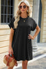 Short Sleeve Mini Dress with Pockets Casual & Stylish Everyday Wear by Stevvex