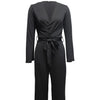 Ladies' Fashionable Slim Fit Sexy V-neck Long Sleeved Slimming Jumpsuit by FitiqueFit