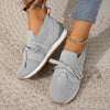 Women’s Lace‑Up Mesh Walking Flats by FitiqueFit