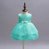 Solid Color Flower Girl Children's Dress