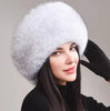 🧢 Women’s Winter Genuine Leather Ethnic Style Ear Protection Hat by FitiqueFit