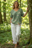 Artistic Retro Digital Print Pullover Top – Women’s Chinese Style by FitiqueFit