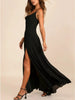 Slit Cowl Neck Maxi Dress by Wild and Free Boutique