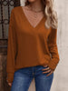 V-Neck Long Sleeve T-Shirt by Simply Love