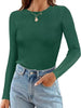 Ribbed Knit Slim Fit Long Sleeve T-Shirt by Simply Love