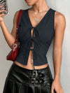 Tied Front V-Neck Tank