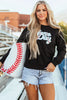 Letter Graphic Round Neck Long Sleeve Sweatshirt by Wild and Free Boutique