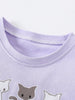 Children's Cats Round Neck Ruffle Hem T-Shirt by Simply Love